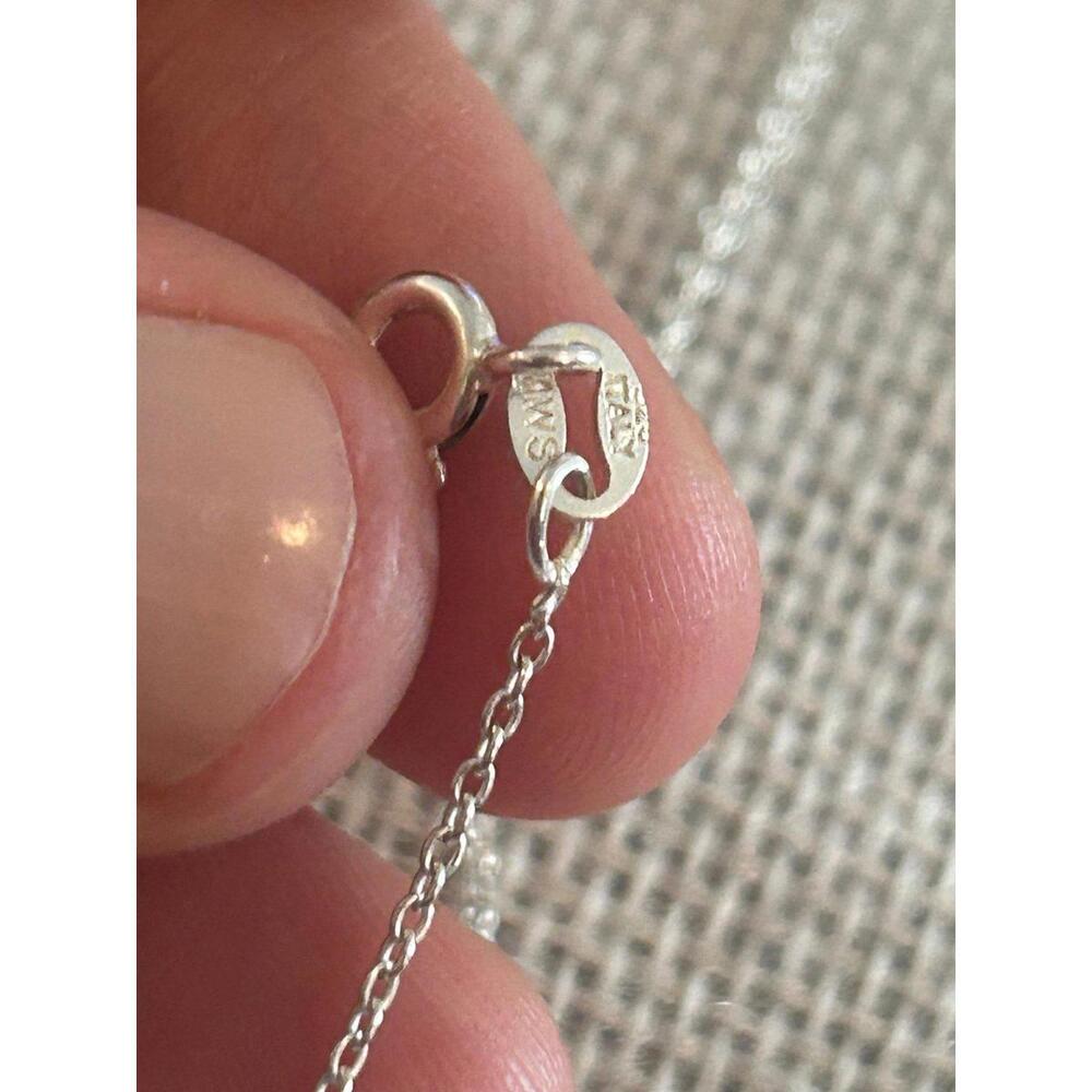 A453 16 inch necklace 925 sterling silver - Picture 4 of 5